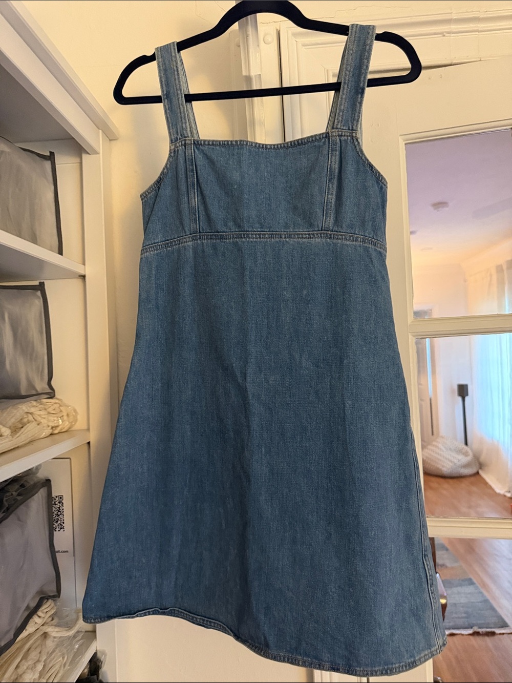 rag & bone Blue Denim Mini Dress